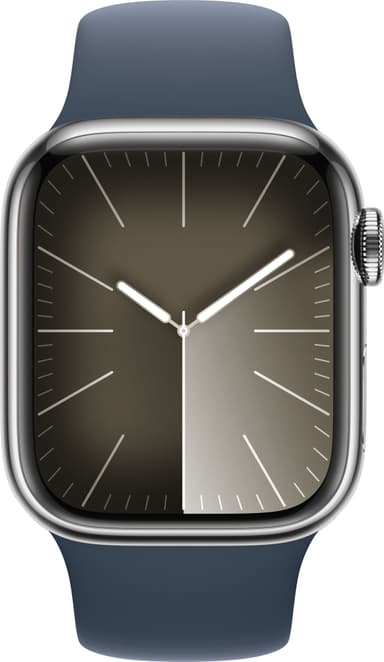 Apple Watch S9 41mm GPS+CEL (Silver SS/Storm Bluet sportband) M/L