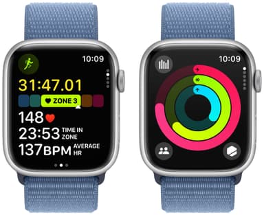Apple Watch S9 45mm GPS+CEL (Silver Alu/Winter Blue sportloop)