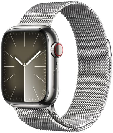 Apple Watch S9 45mm GPS+CEL (Silver Stainless/Silver Milanese Loop)