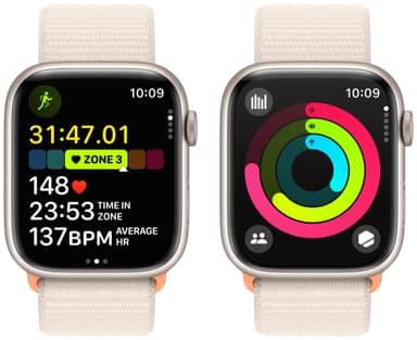Apple Watch S9 45mm GPS+CEL (Starlight Alu/Starlight sportloop)