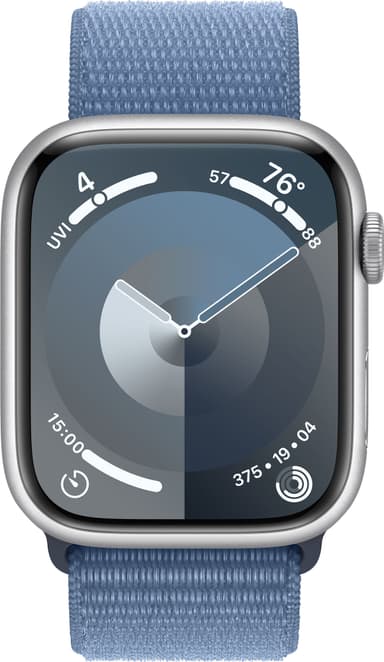 Apple Watch S9 45mm GPS+CEL (Silver Alu/Winter Blue sportloop)