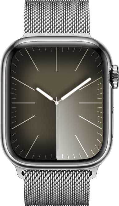 Apple Watch S9 45mm GPS+CEL (Silver Stainless/Silver Milanese Loop)