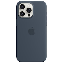 iPhone 15 Pro Max Silikonfodral med MagSafe (storm blue)