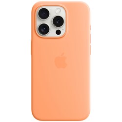iPhone 15 Pro Silikonfodral med MagSafe (orange sorbet)