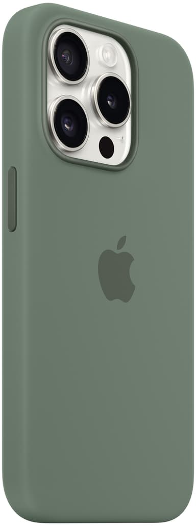 iPhone 15 Pro Silikonfodral med MagSafe (cypress)
