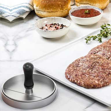 Press för hamburgare med 11,5 cm diameter (grå)