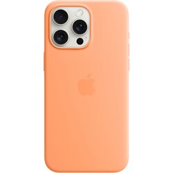 iPhone 15 Pro Max Silikonfodral med MagSafe (orange sorbet)
