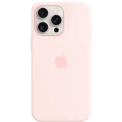 iPhone 15 Pro Max Silikonfodral med MagSafe (light pink)