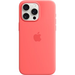 iPhone 15 Pro Max Silikonfodral med MagSafe (guava)