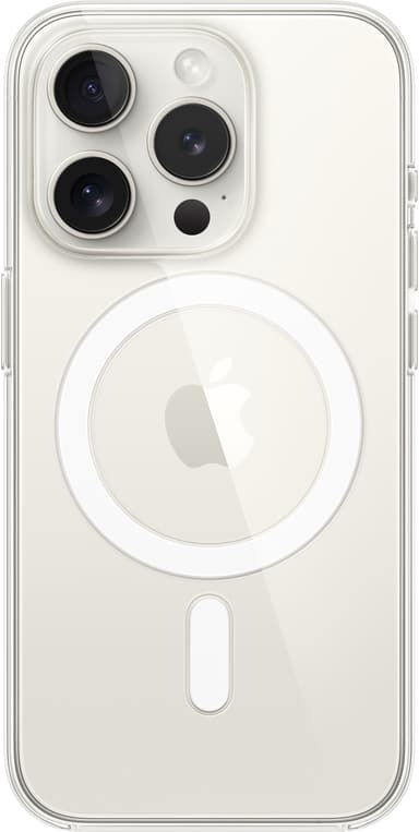 iPhone 15 Pro transparent skal med MagSafe