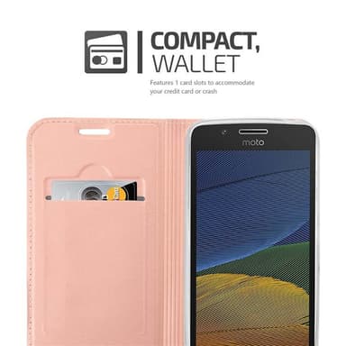 Skal Motorola MOTO G5 Plånboksfodral (Rosa)