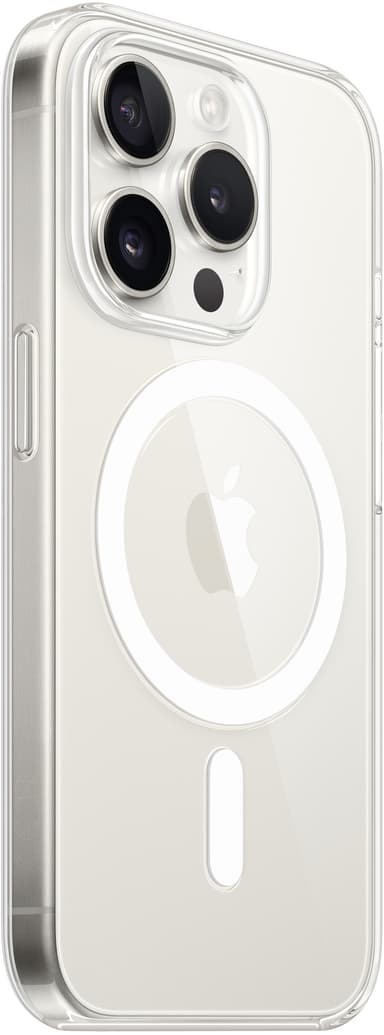 iPhone 15 Pro transparent skal med MagSafe