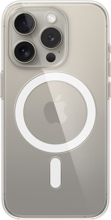 iPhone 15 Pro transparent skal med MagSafe