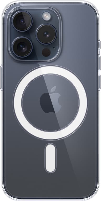iPhone 15 Pro transparent skal med MagSafe