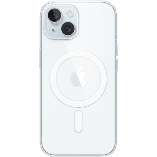 iPhone 15 transparent skal med MagSafe