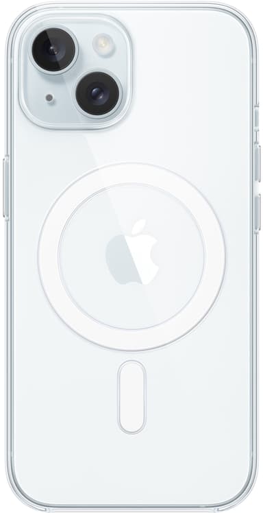 iPhone 15 transparent skal med MagSafe