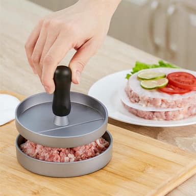 Press för hamburgare med 11,5 cm diameter (grå)