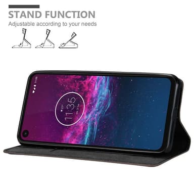 Motorola ONE ACTION Plånboksfodral Skal (Brun)