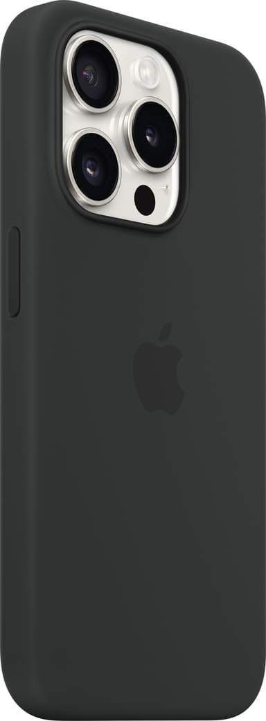 iPhone 15 Pro Silikonfodral med MagSafe (black)