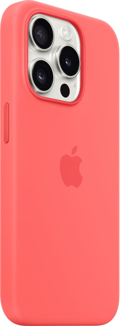 iPhone 15 Pro Silikonfodral med MagSafe ()guava)