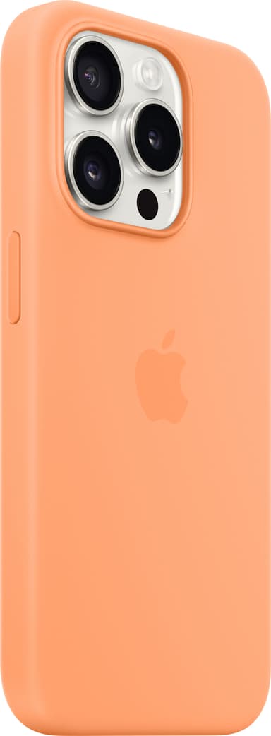 iPhone 15 Pro Silikonfodral med MagSafe (orange sorbet)