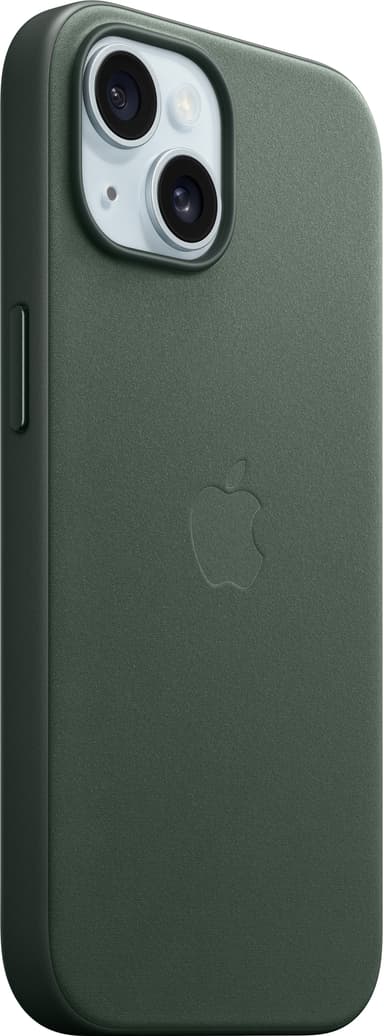 iPhone 15 FineWoven skal med MagSafe (Evergreen)