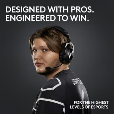 Logitech G Pro X 2 Lightspeed trådlöst gamingheadset (rosa)