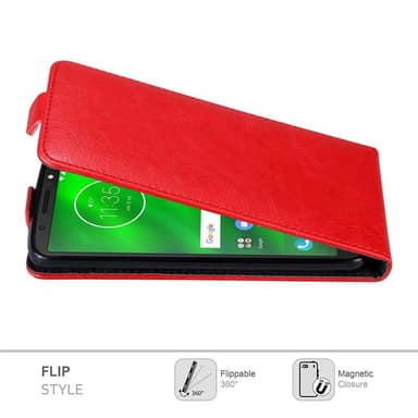 Motorola MOTO G6 Flipfodral Skal (Röd)