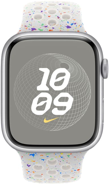 Apple 45mm Nike Sportband - S/M (Pure Platinum)