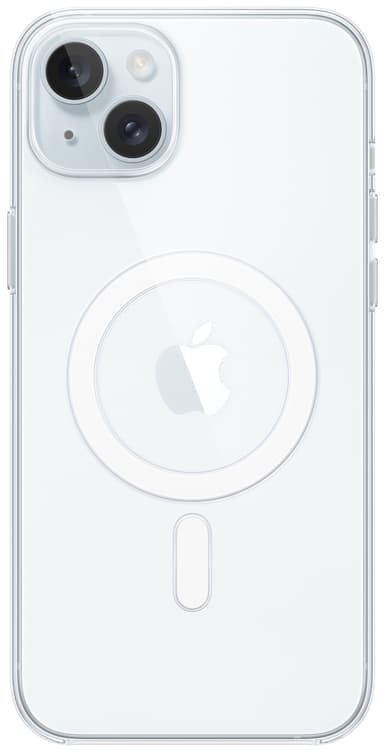 iPhone 15 Plus transparent skal med MagSafe