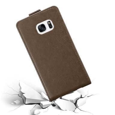 Samsung Galaxy S7 Flipfodral Skal (Brun)