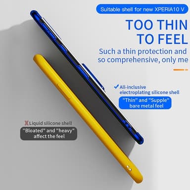 För Sony Xperia 10 V skal Finger Ring TPU