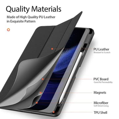 DUX DUCIS Domo Fodral Till Xiaomi Pad 6 / Pad 6 Pro - Svart