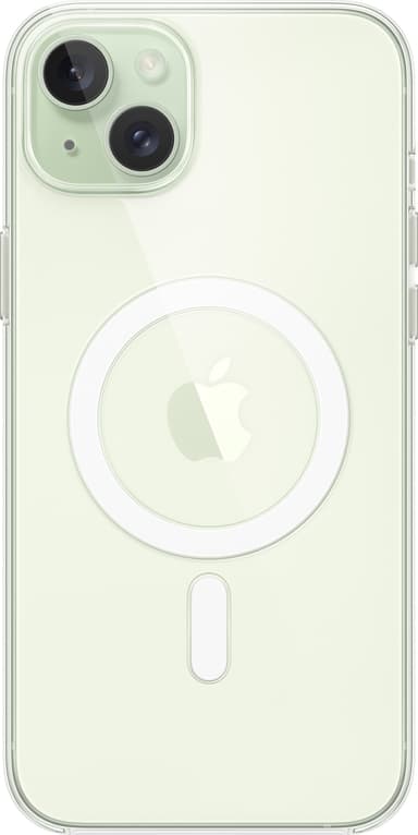 iPhone 15 Plus transparent skal med MagSafe
