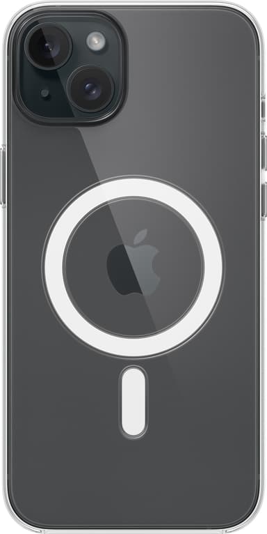 iPhone 15 Plus transparent skal med MagSafe
