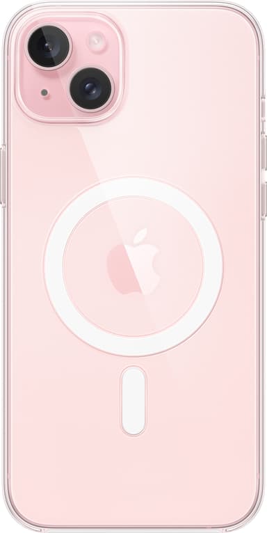 iPhone 15 Plus transparent skal med MagSafe