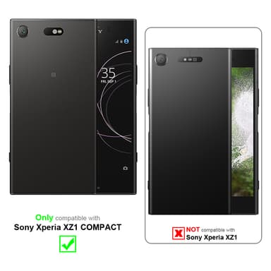 Sony Xperia XZ1 COMPACT Plånboksfodral Skal (Grå)