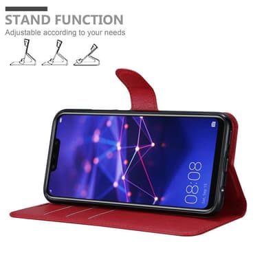 Huawei MATE 20 LITE Plånboksfodral Skal (Röd)