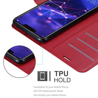 Huawei MATE 20 LITE Plånboksfodral Skal (Röd)