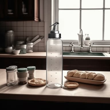 2x Oljedispenser Oljeflaska behållare Vinäger 450 ml