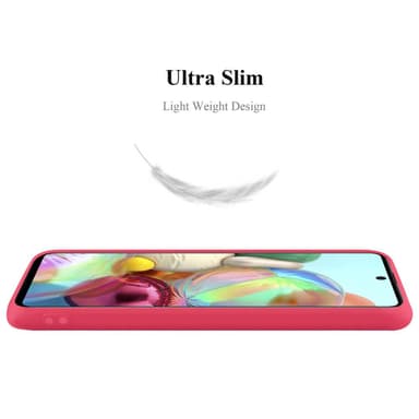 Samsung Galaxy A71 5G Skal Fodral Case (Röd)