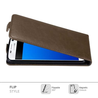 Samsung Galaxy S7 Flipfodral Skal (Brun)