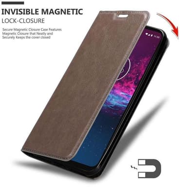 Motorola ONE ACTION Plånboksfodral Skal (Brun)