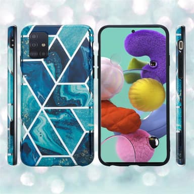 Samsung Galaxy A51 5G Plånboksfodral Skal (Blå)