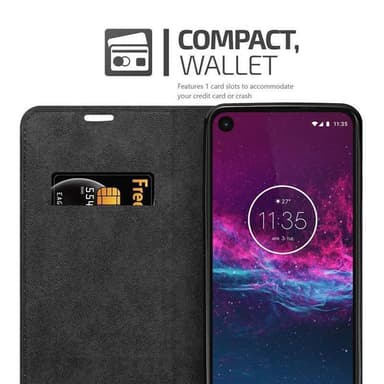 Motorola ONE ACTION Plånboksfodral Skal (Brun)