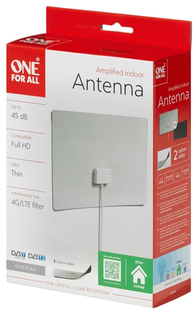 One For All förstärkt inomhusantenn SV9440 Elgiganten