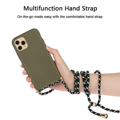 SKALO iPhone 15 Pro Max Mobilhalsband Skal - Grön