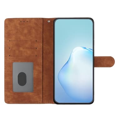 SKALO iPhone 15 Pro Max Plånboksfodral i PU-Läder - Brun