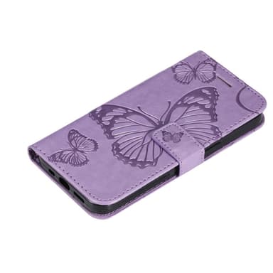 SKALO iPhone 15 Plus Mandala Butterfly Plånboksfodral - Lila