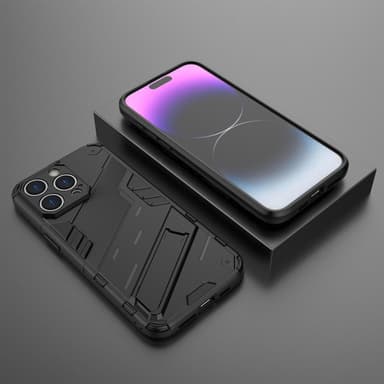 SKALO iPhone 15 Pro Max Armor Hybrid BIBERCAS Skal - Svart